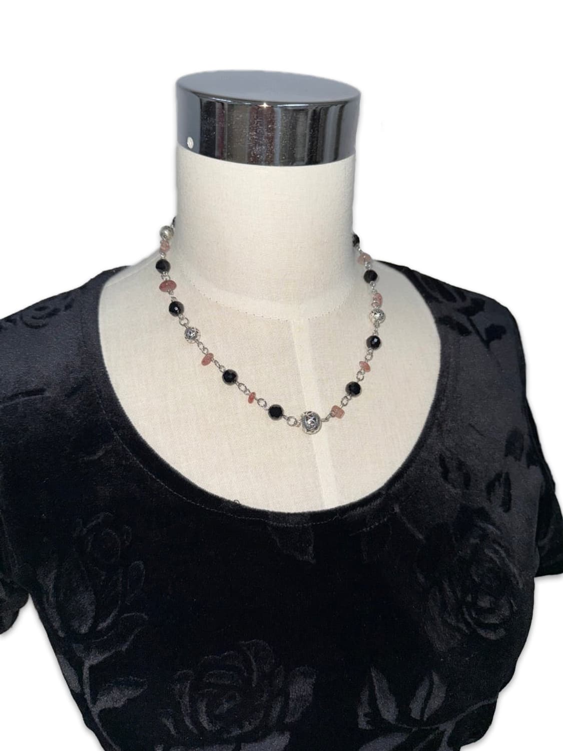 Vintage Stone Beads Layered Necklace 상품이미지4