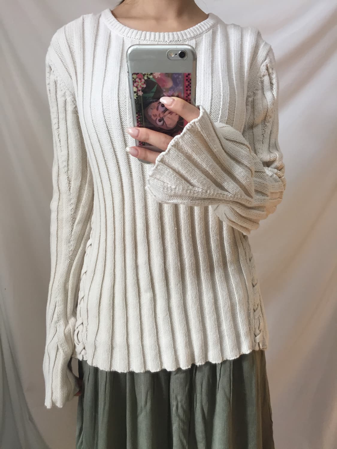 옆라인 포인트 니트 상품이미지7