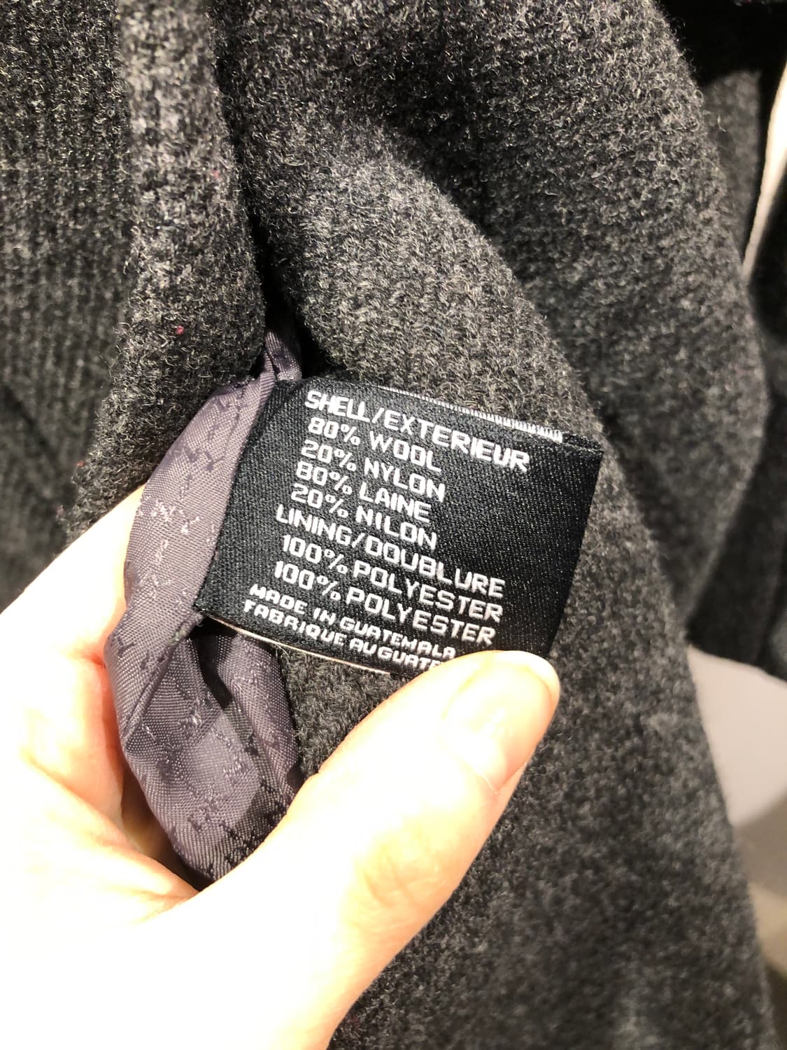 [9573]Dkny dark gray wool coat 상품이미지3