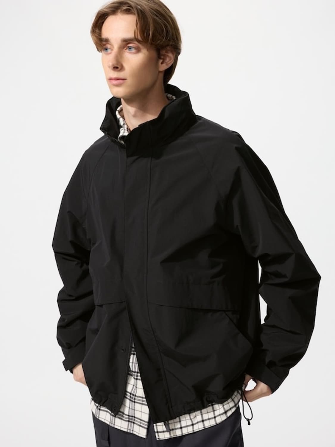 유니클로 윈드블럭 스탠드 블루종 상품이미지1