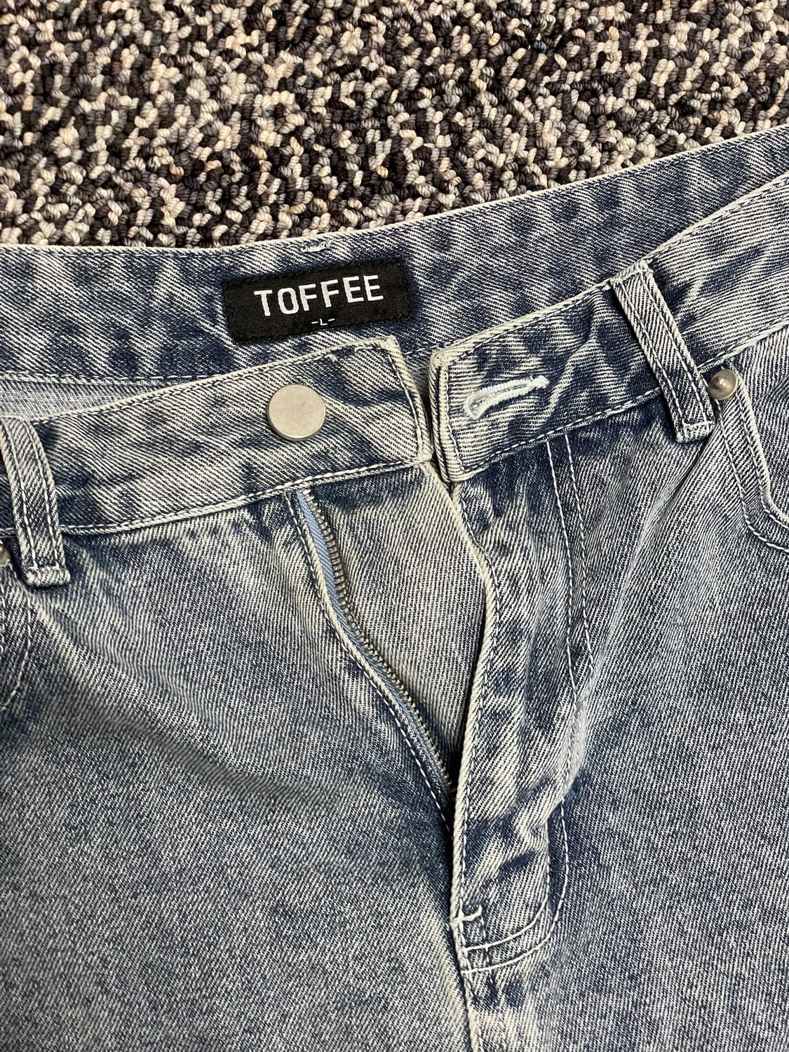 색깔이쁜 TOFFEE 데님 팬츠 L 상품이미지3