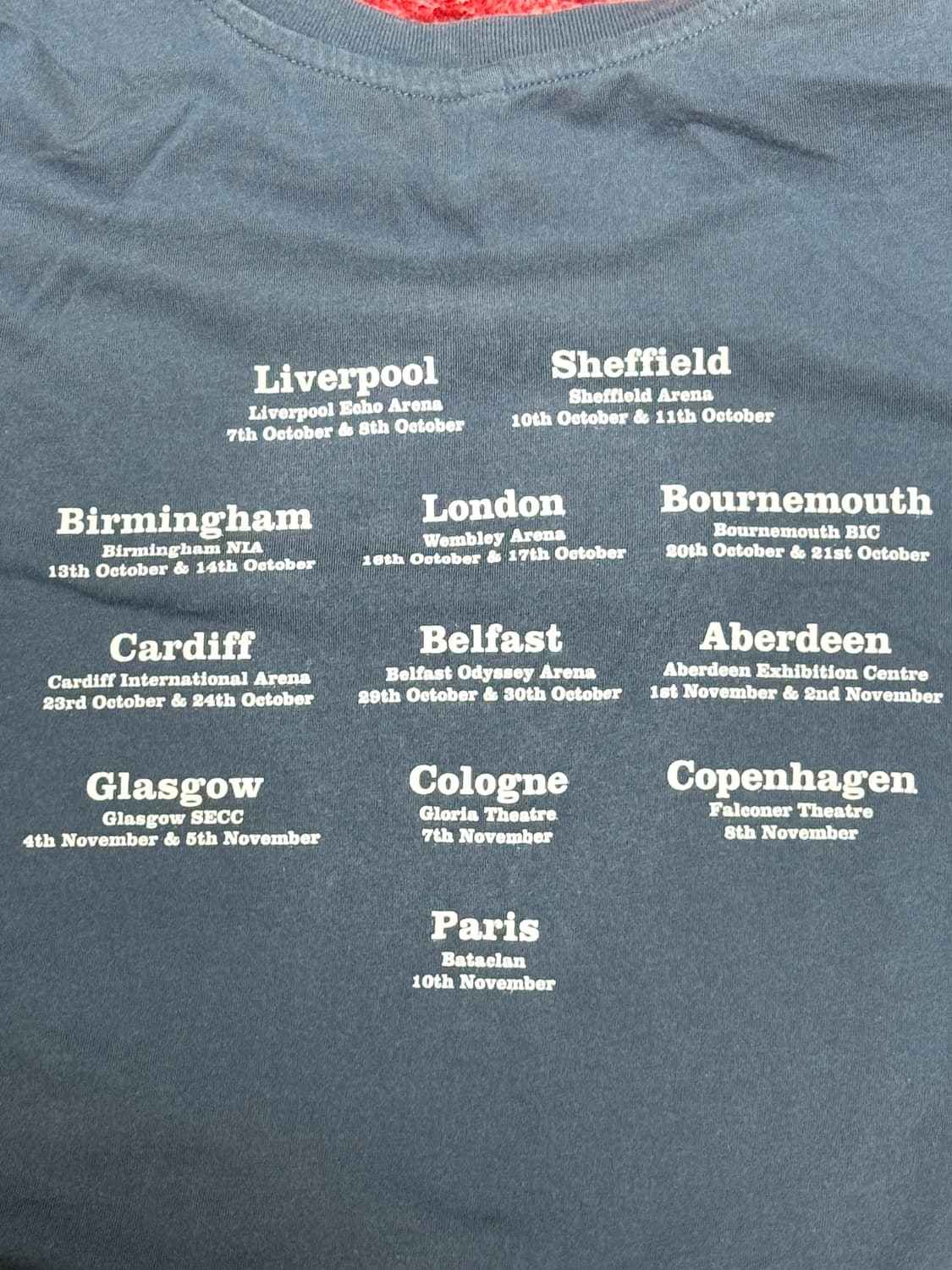 Continental 오피셜 오아시스 2008 유럽투어 티셔츠 상품이미지5