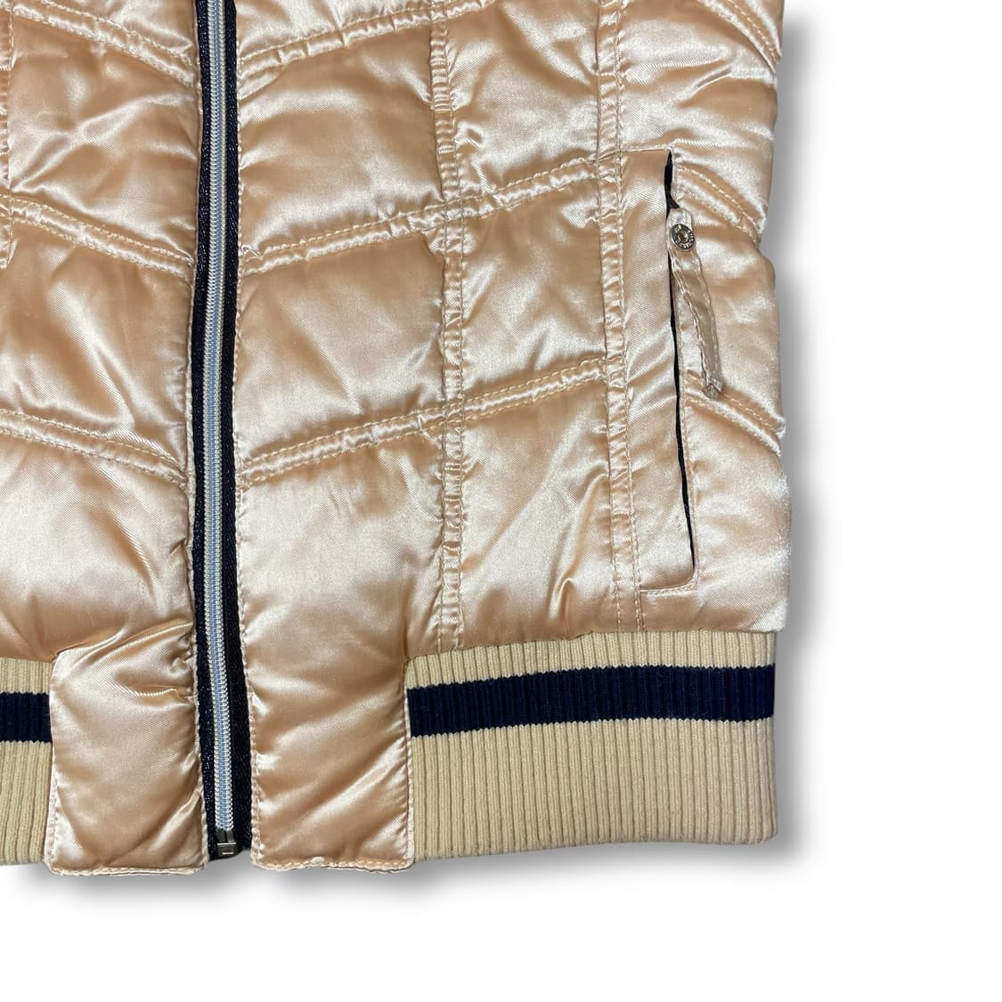 ASK 골드 y2k 패치 자수 후드 패딩조끼 S 상품이미지4