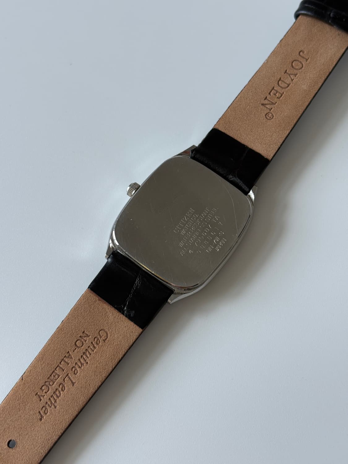 1980년대 빈티지 시계 CQ 실버 스퀘어 쿼츠 남성 상품이미지6