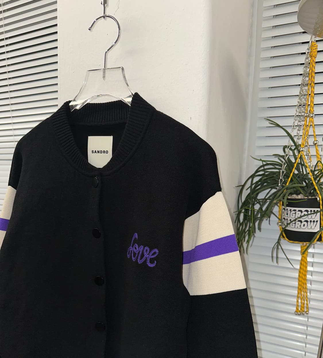 1)산드로 울 바시티 크롭 자켓 1 상품이미지3