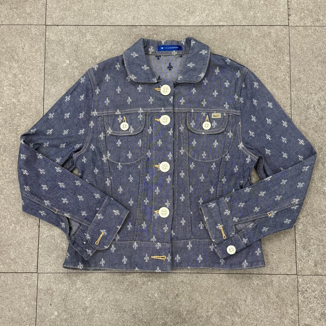 라조콘드 패턴 데님자켓 상품이미지5