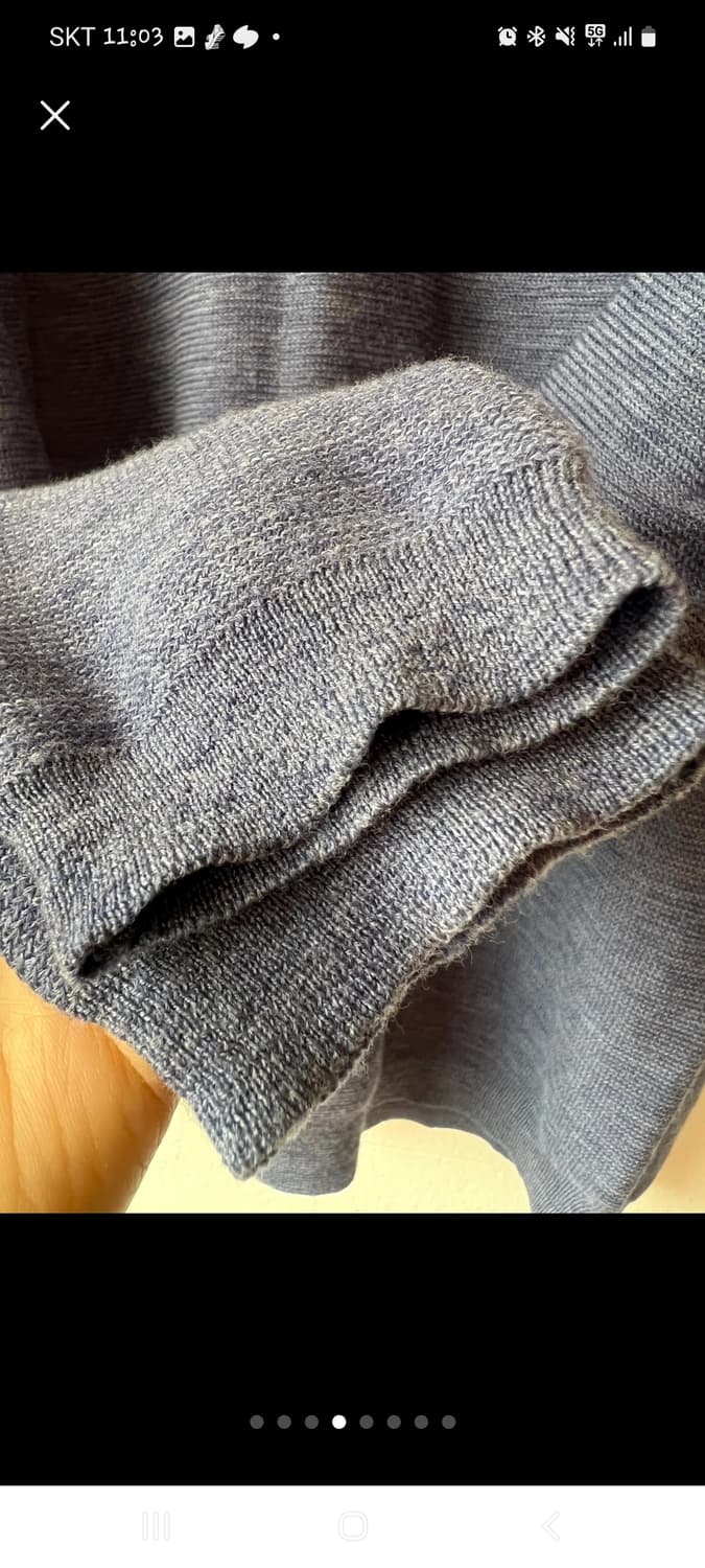 타임 남성 더스티블루 울라운드니트
 상품이미지4