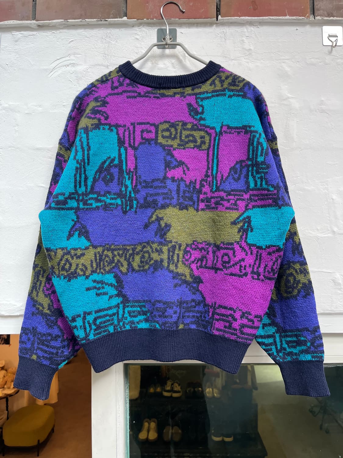 Modighani Italy 90s 빈티지 울 니트 스웨터 L 상품이미지8