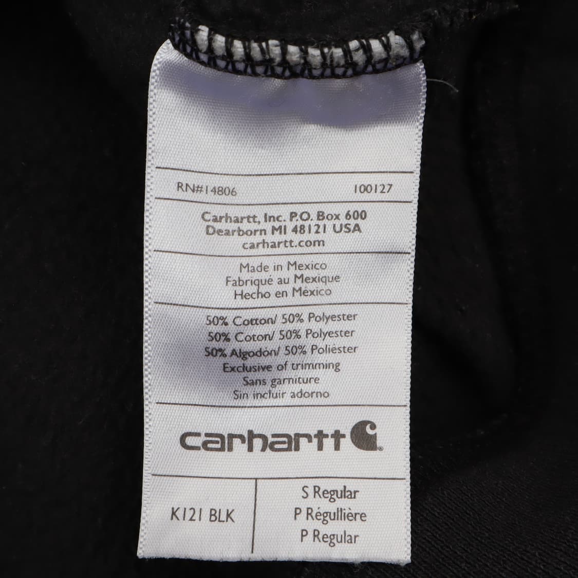 칼하트 k121 빅로고 오리지널핏 후드티 상품이미지9