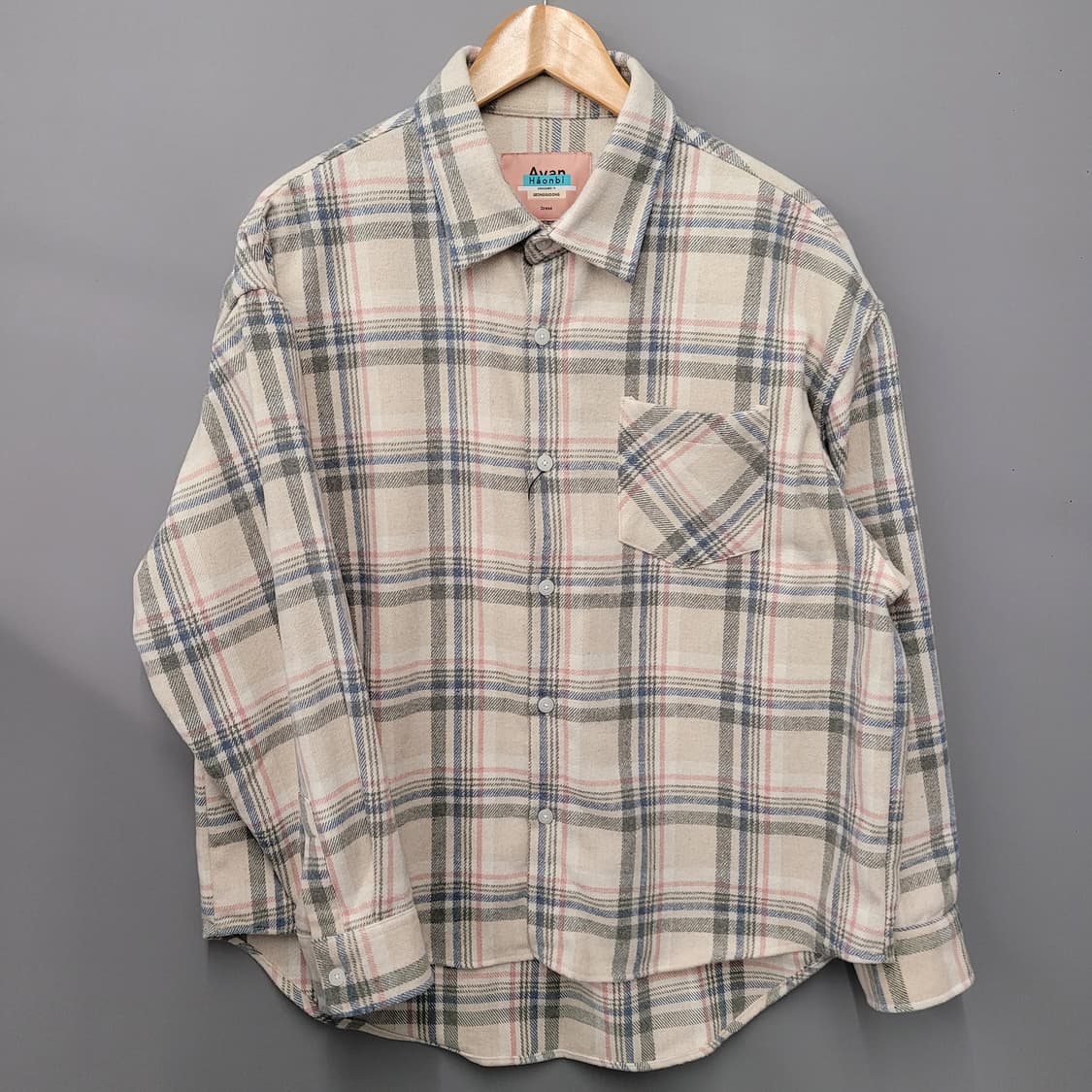 Avandress 어반드레스 오버사이즈 체크 셔츠 상품이미지1