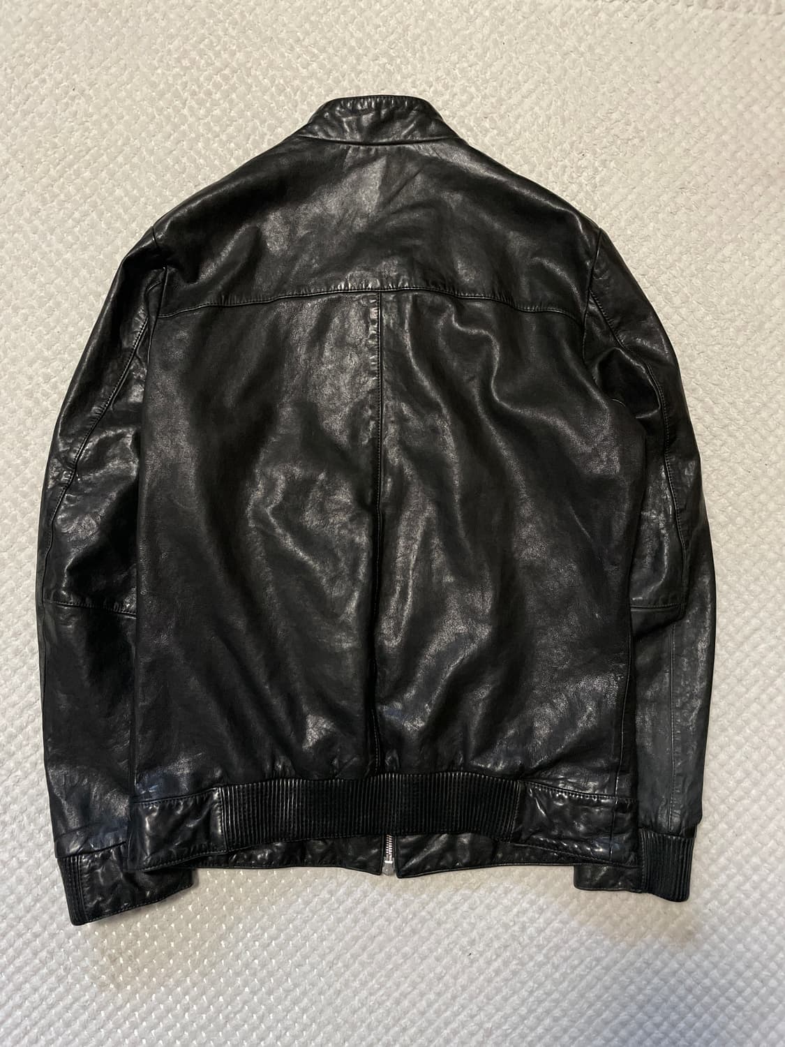 AND Z 웨스턴 무드 2WAY 램스킨 양가죽 바이커 레더 자켓 상품이미지2