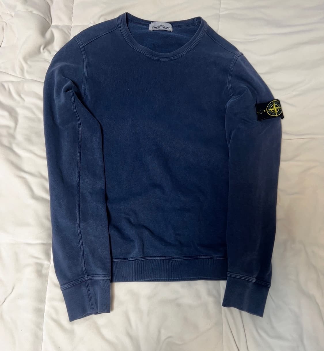 정품 스톤아일랜드 와펜 블루 맨투맨 상품이미지2