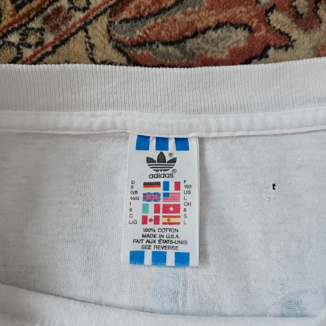 🌊90s USA made adidas trefoil Tee 싱글스티치 상품이미지8