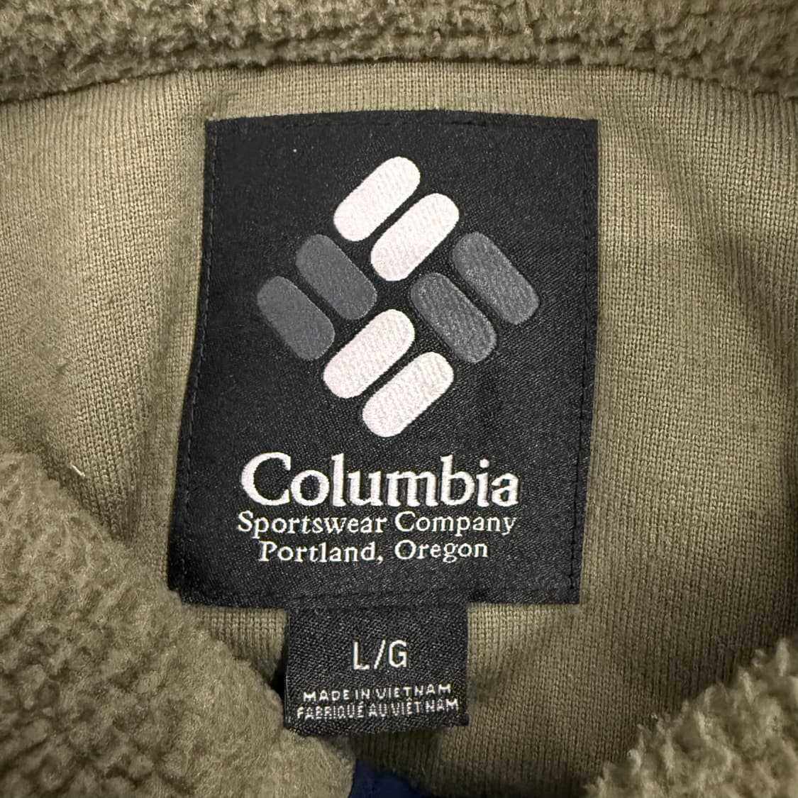 [정품/L] 컬럼비아 플리스 풀오버 그린색상 b19 상품이미지5