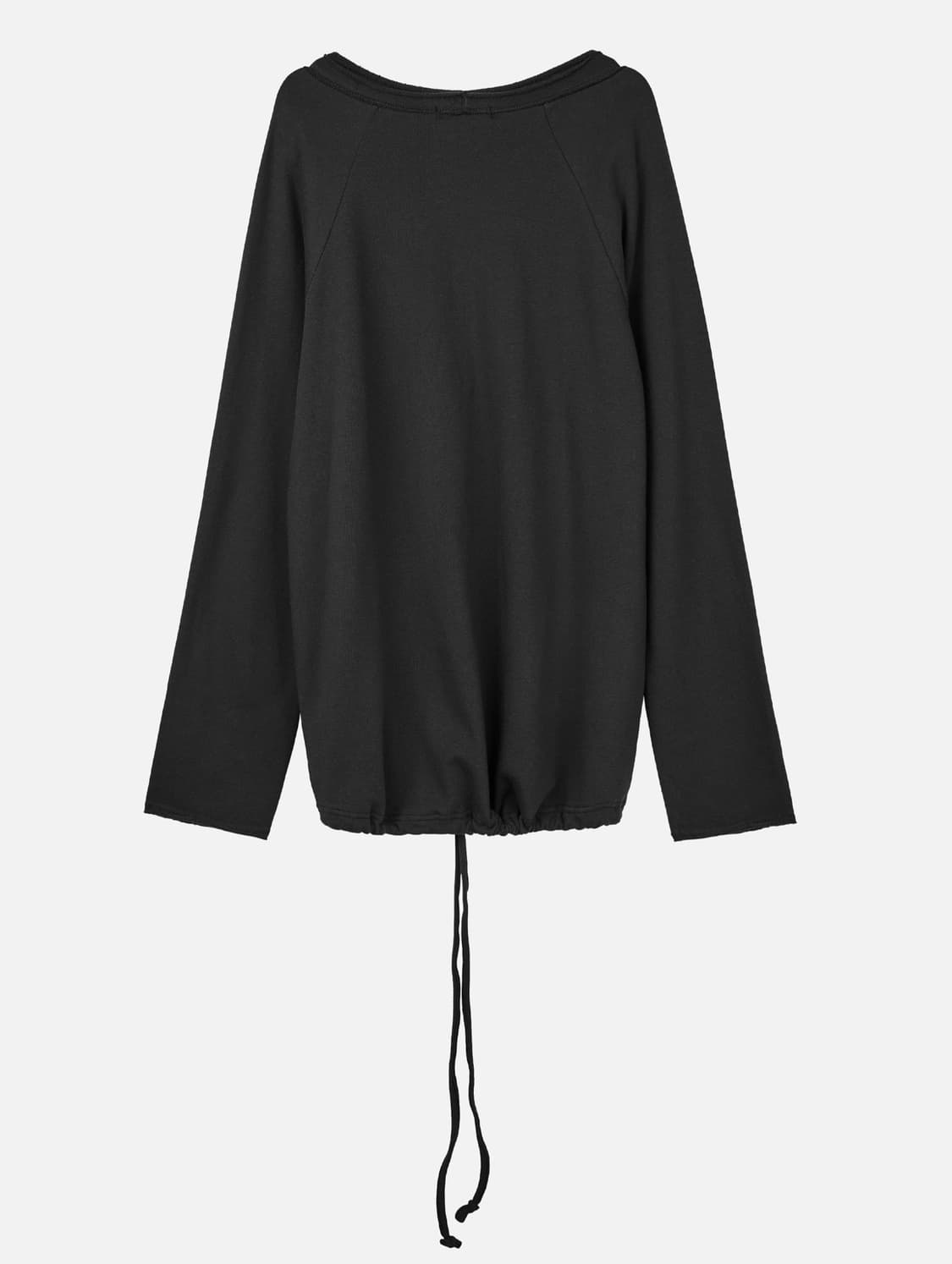 cerric round hem string top charcoal 상품이미지4