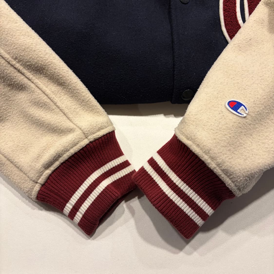 [L] 챔피온 울 혼방 네이비 스타디움 자켓 C655 상품이미지7