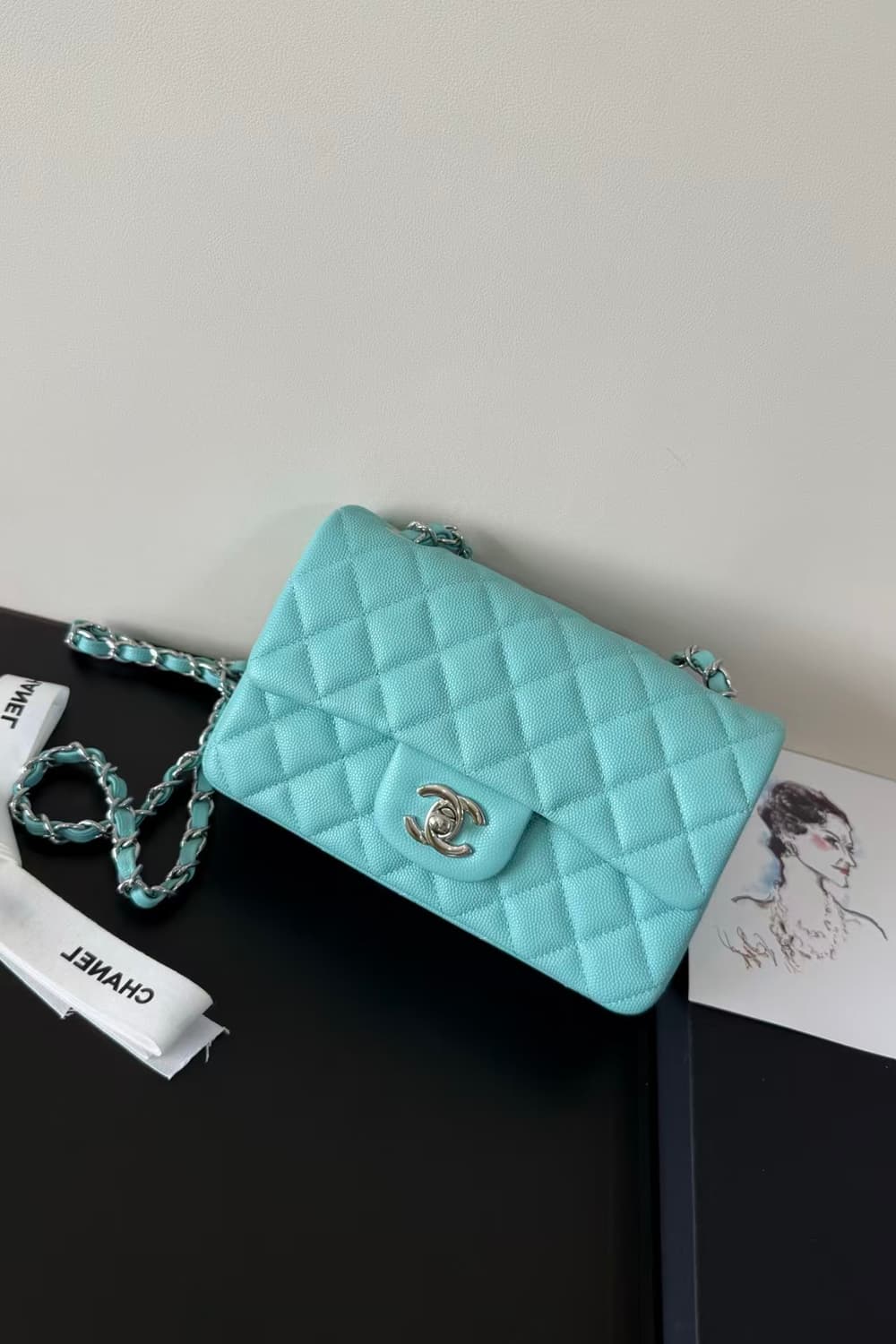 샤넬 클래식 뉴미니 골드볼 램스킨 내장칩 AS1787 상품이미지1