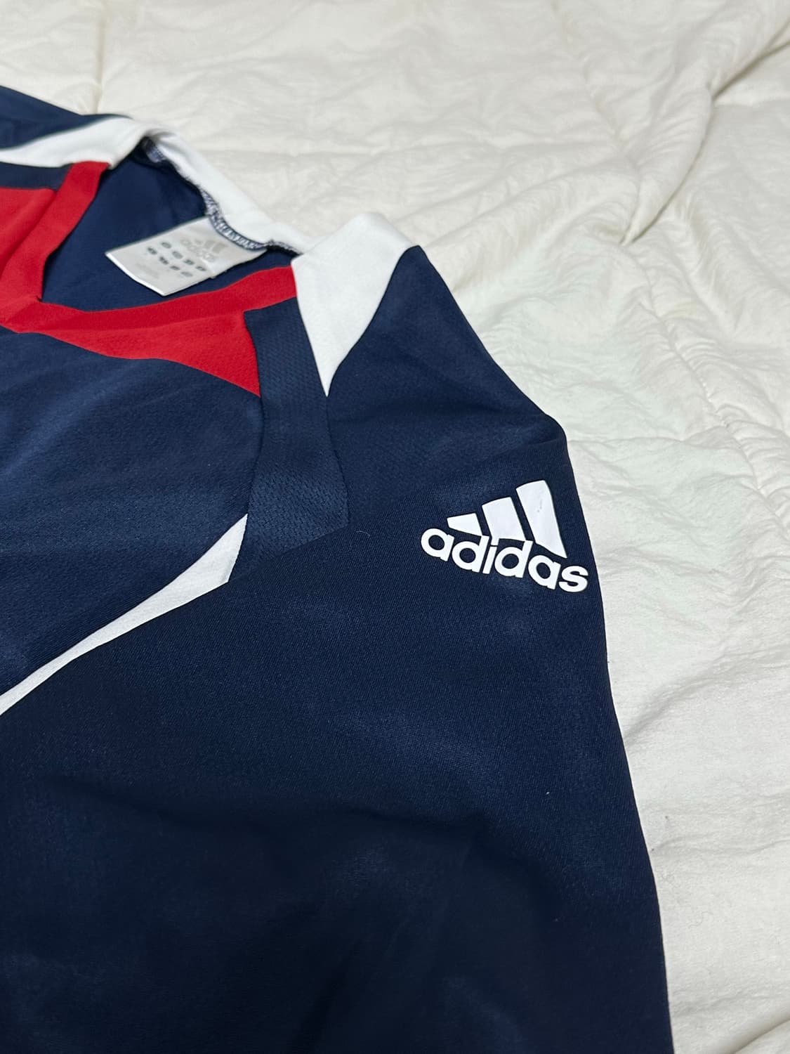 일본 아디다스 긴팔 웜업  센터 로고 긴팔 라지 상품이미지5