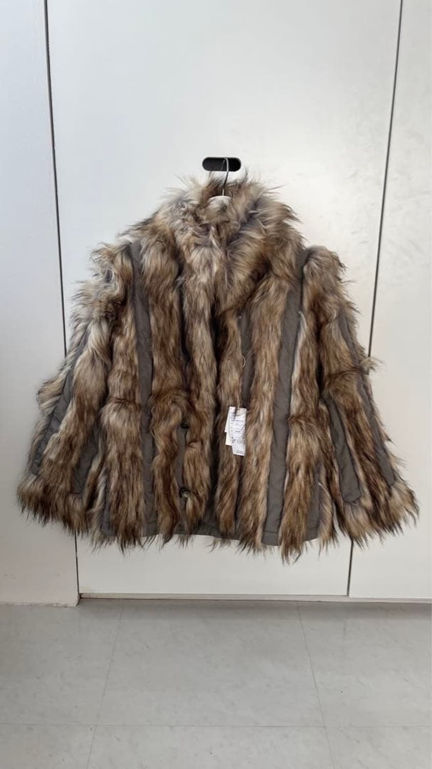 Perverze 나일론 페이크퍼 리버서블 무스탕 자켓 상품이미지3