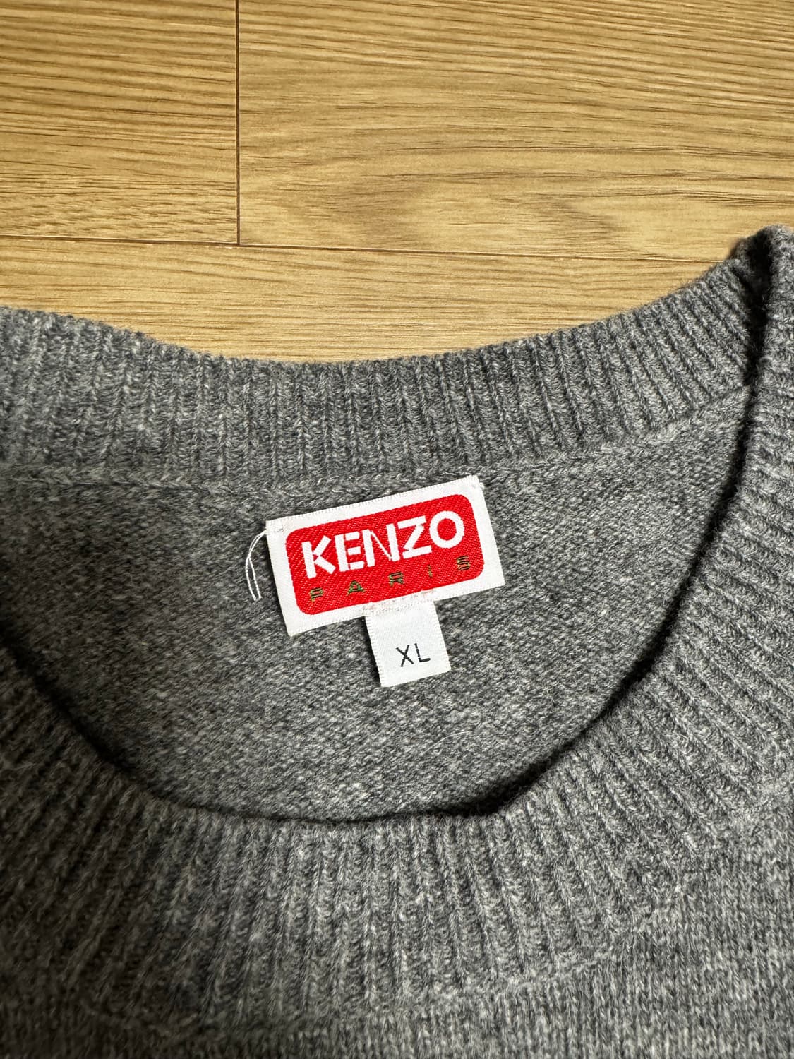 KENZO 겐조 플라워 니트 회색 XL 상품이미지3