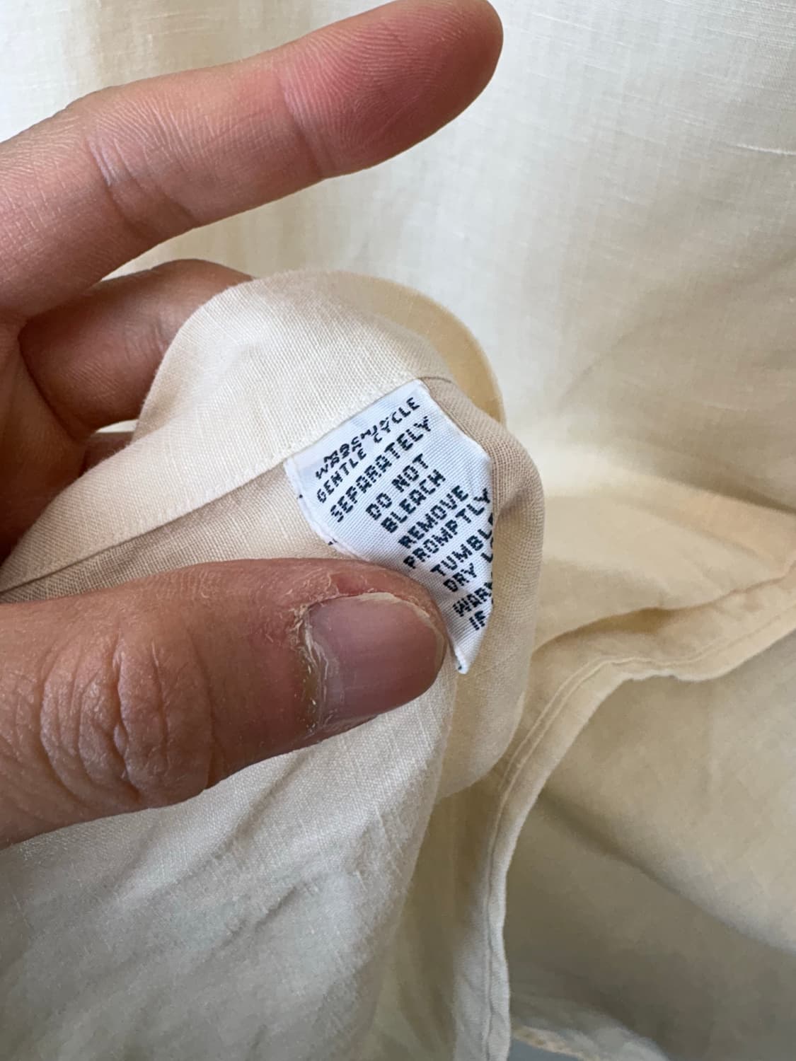 폴로랄프로렌 빈티지 베이지 린넨 반팔 셔츠 상품이미지8