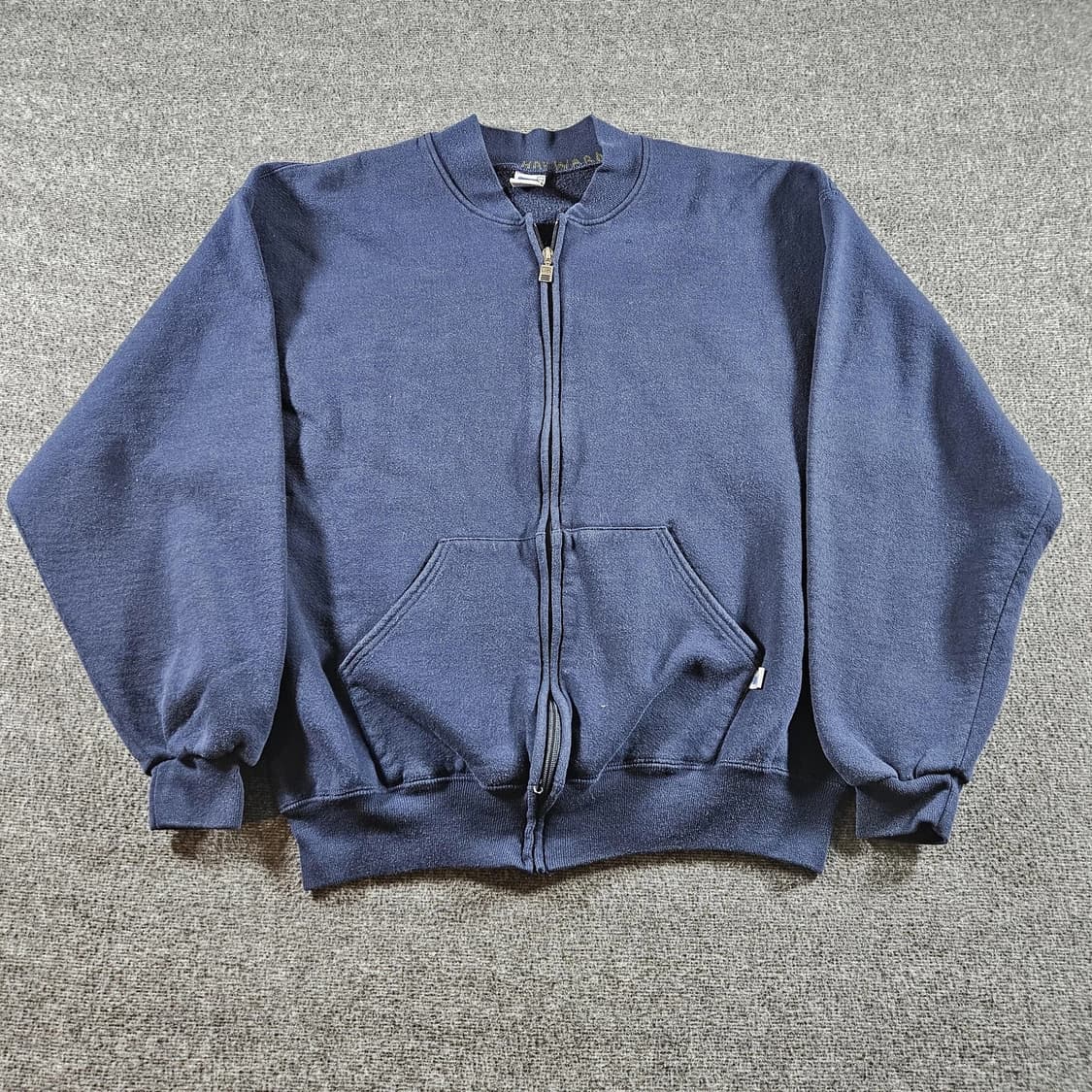 90s 러셀 애슬레틱 네이비 블루 풀 집업 스웻셔츠 상품이미지1