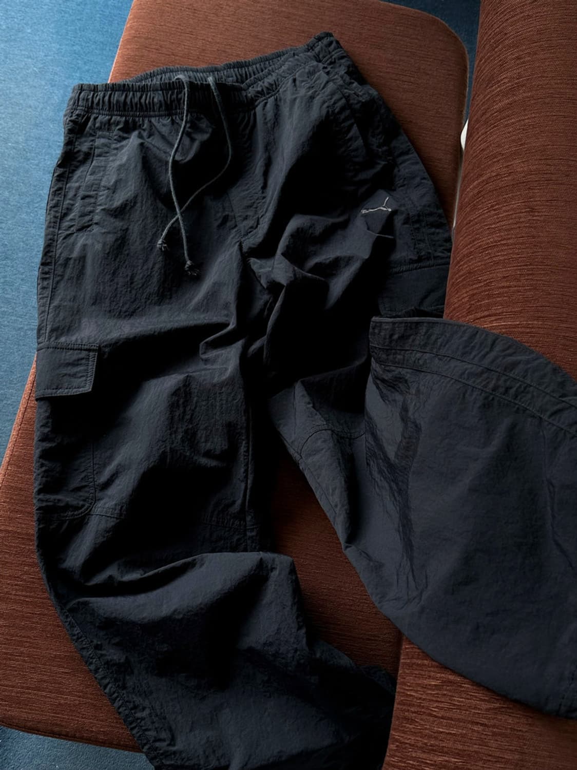 Washed nylon design cargo pants 상품이미지1