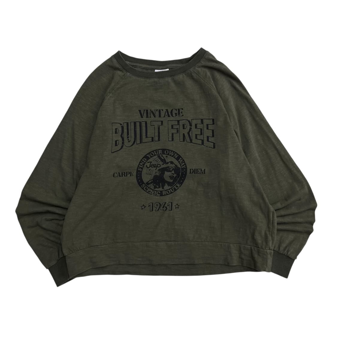 지프 프린팅 카키 롱슬리브 S 상품이미지2