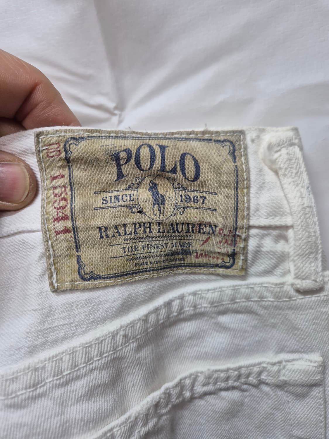 폴로 화이트 데님팬츠 상품이미지5