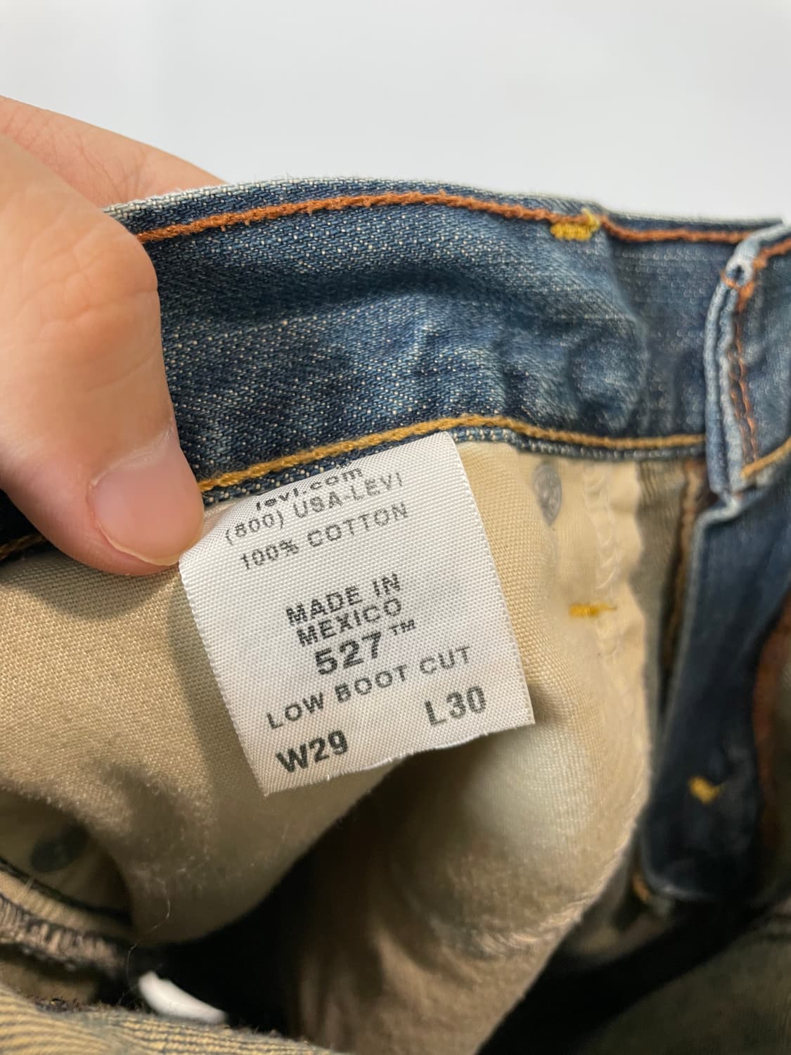 (29) Levis 리바이스527 빈티지 워싱 부츠컷 데님팬츠 상품이미지5