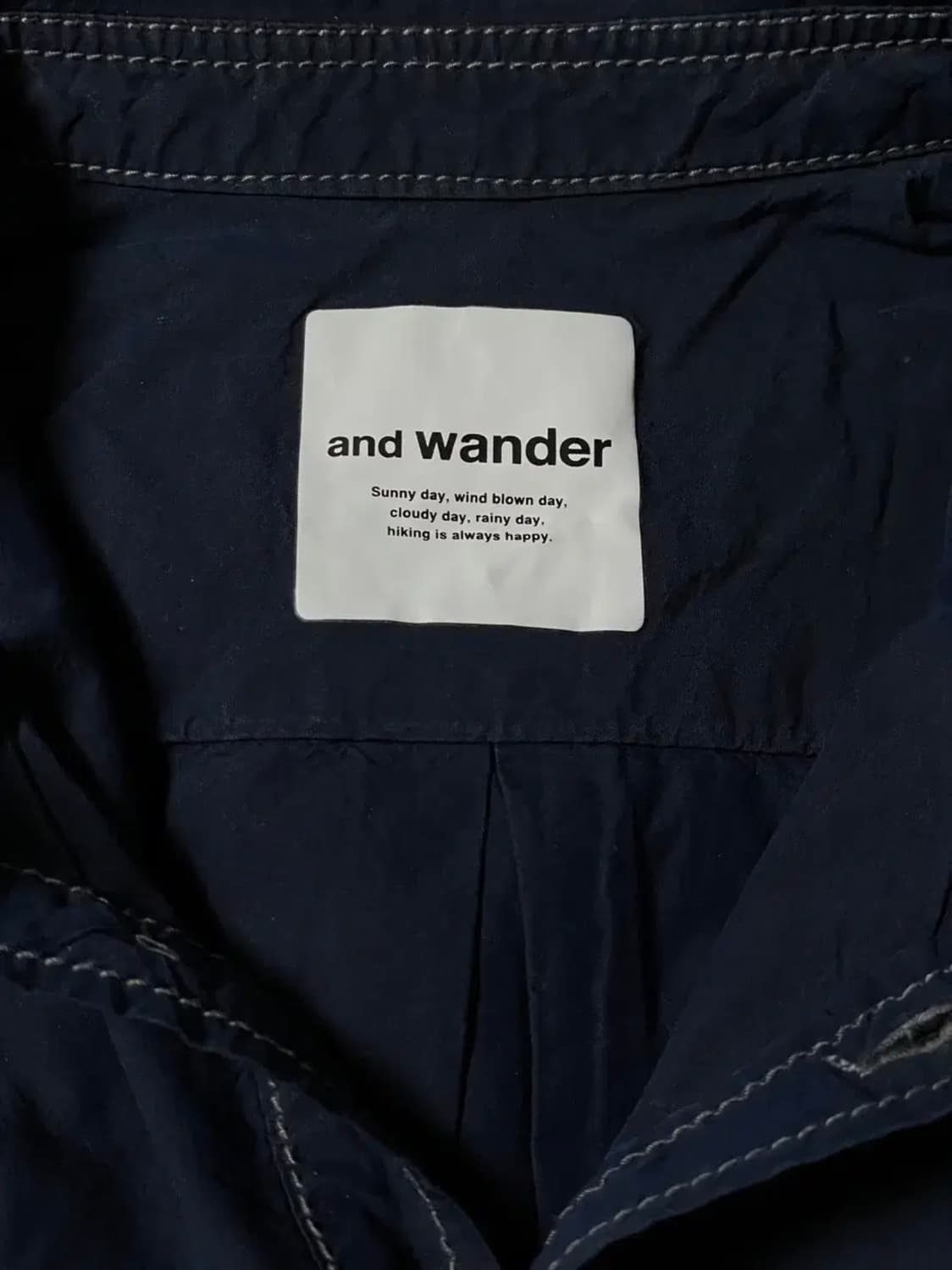 and wander CODURA Typewriter L/S Shirt 상품이미지3