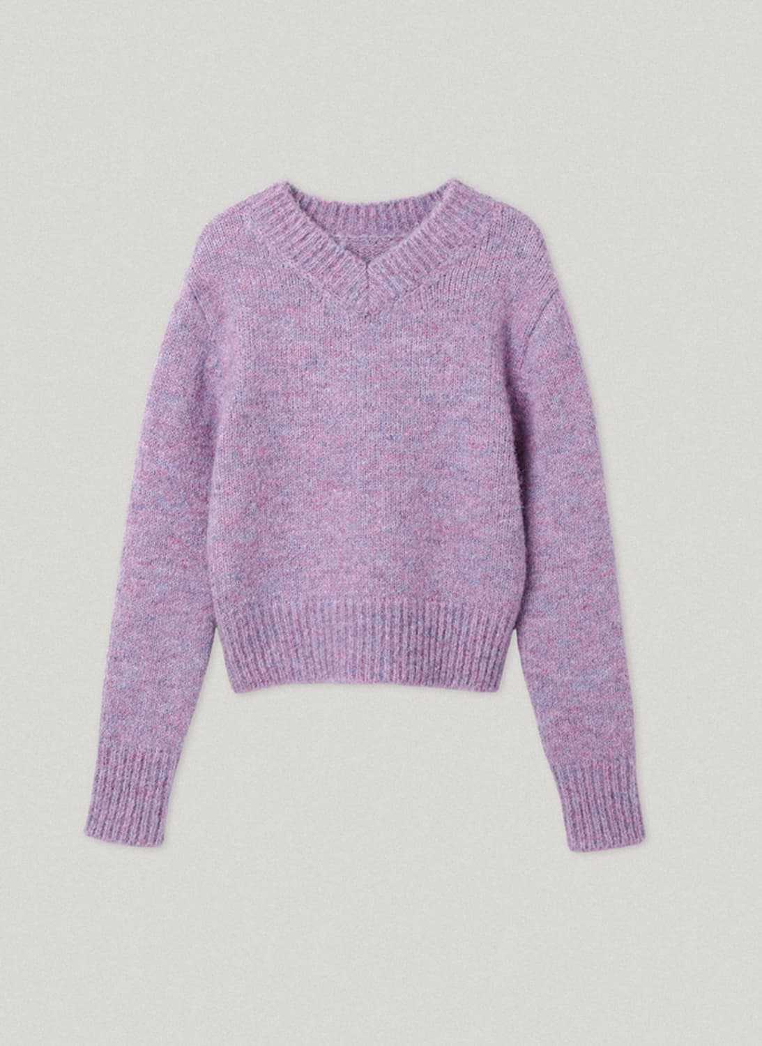 스무드무드 S.M.D V Neck Knit Purple 상품이미지2