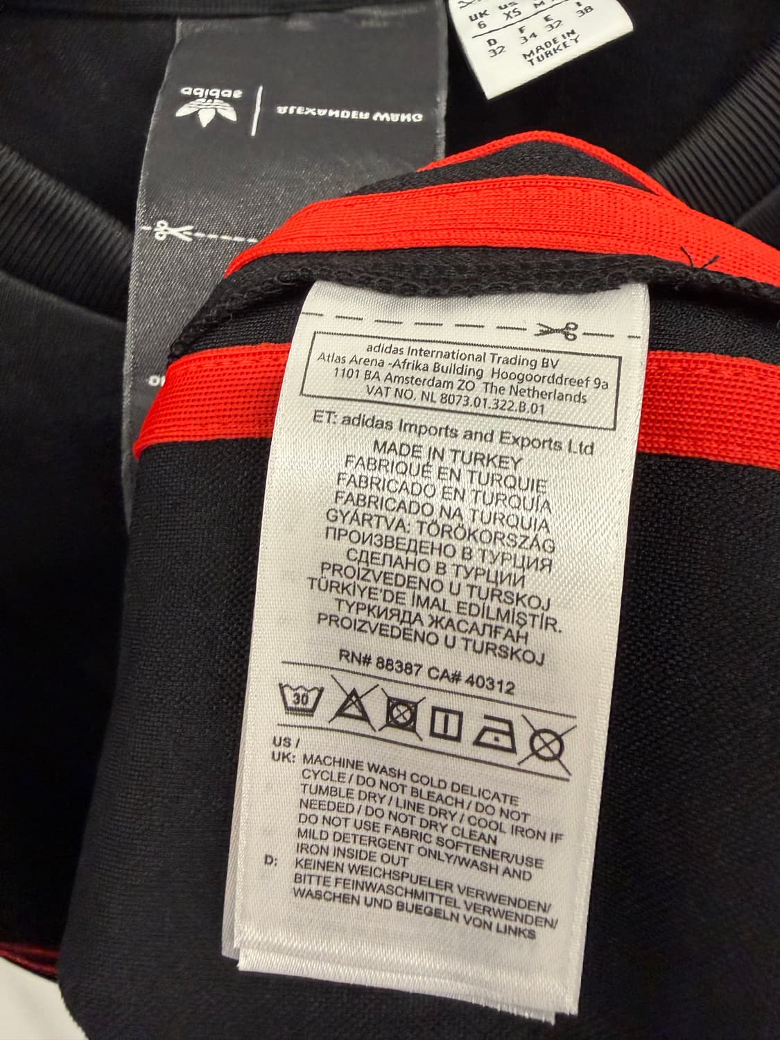 (XS) 아디다스 알렉산더왕 파이어버드 트랙 저지 원피스 드레스 상품이미지8