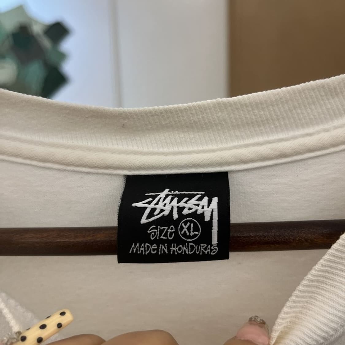 스투시 빈티지 오버핏 빅로고 괌 프린팅 롱슬리브 XL C09829 상품이미지5