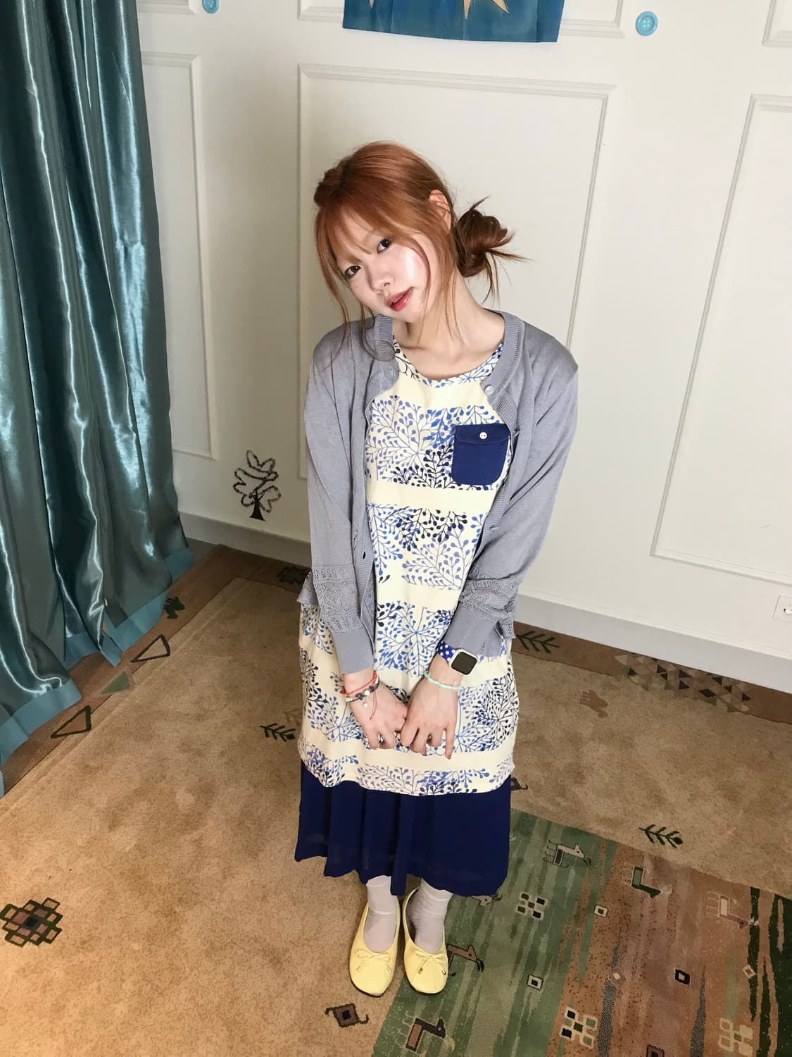 원피스 포켓과  깔맞춤한 스커트까지•• 귀여움 두 배🫐💙 상품이미지4