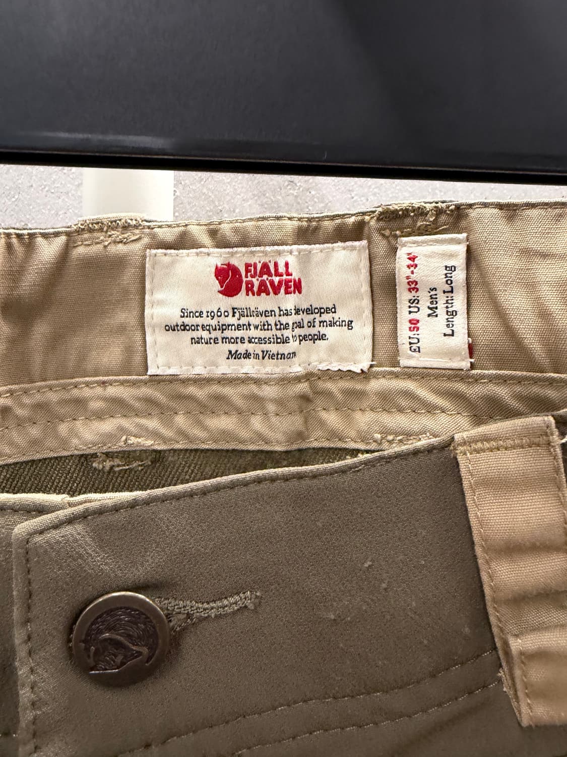 피엘라벤 켑 트라우저 남성 등산바지 EU50 상품이미지3