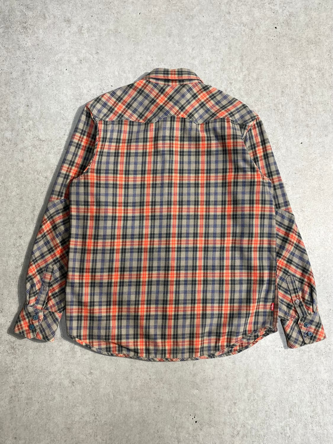 [L] Levi's 501 리바이스 웨스턴 체크셔츠 상품이미지6