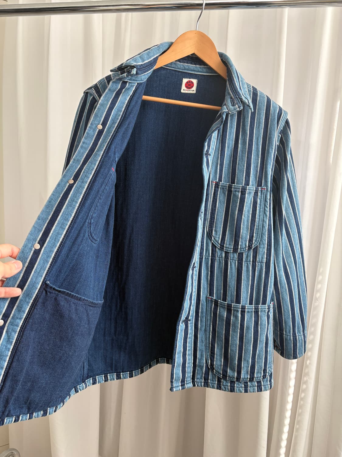 메이드 인 인디고 스트라이프 커버올 상품이미지6