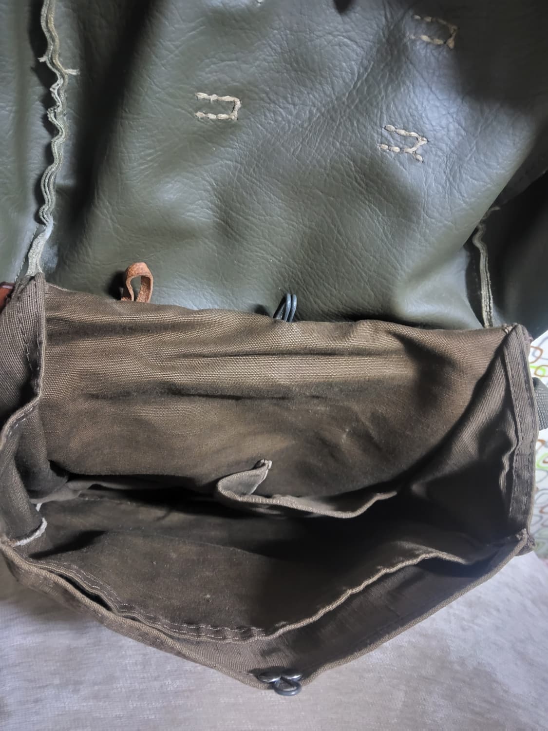 스위스군 브래디백 캔버스 가죽 숄더백  상품이미지4