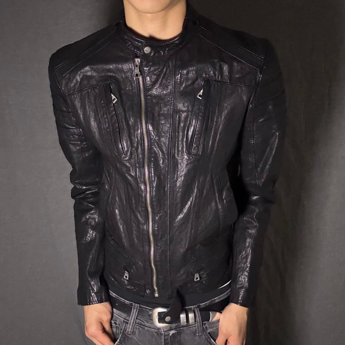 lamb skin leather jacket 상품이미지2