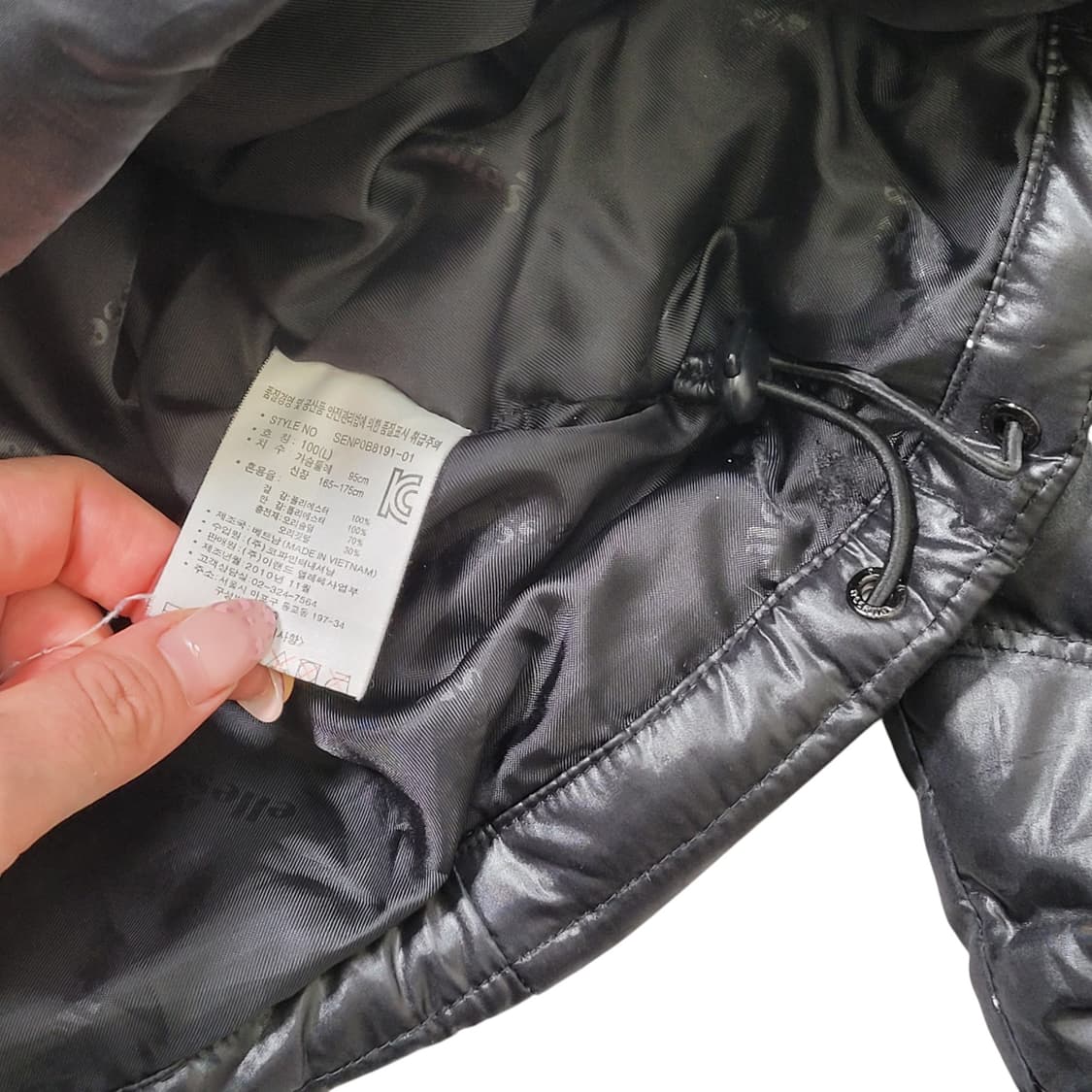 엘레쎄 유광 글로시 경량 패딩 우먼 상품이미지4