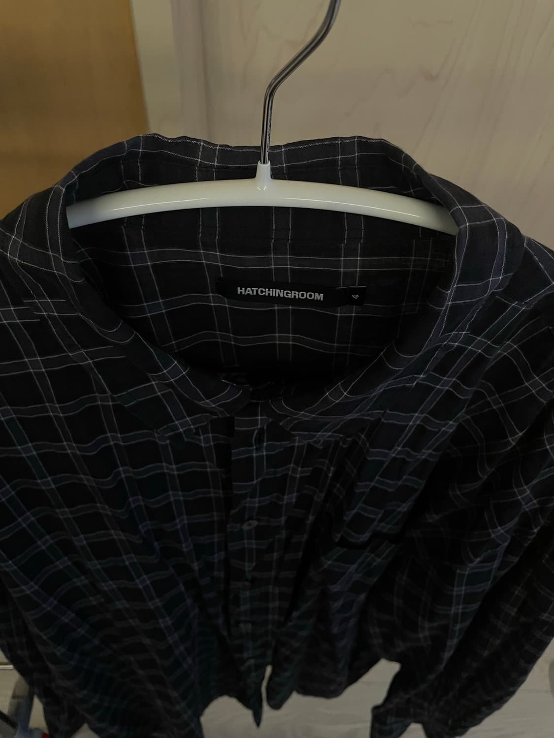 해칭룸 클래식셔츠[4] Tartan Check Dark Navy 상품이미지2