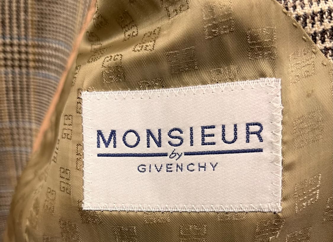 지방시 Monsieur Givenchy 체크 자켓 70R 상품이미지4