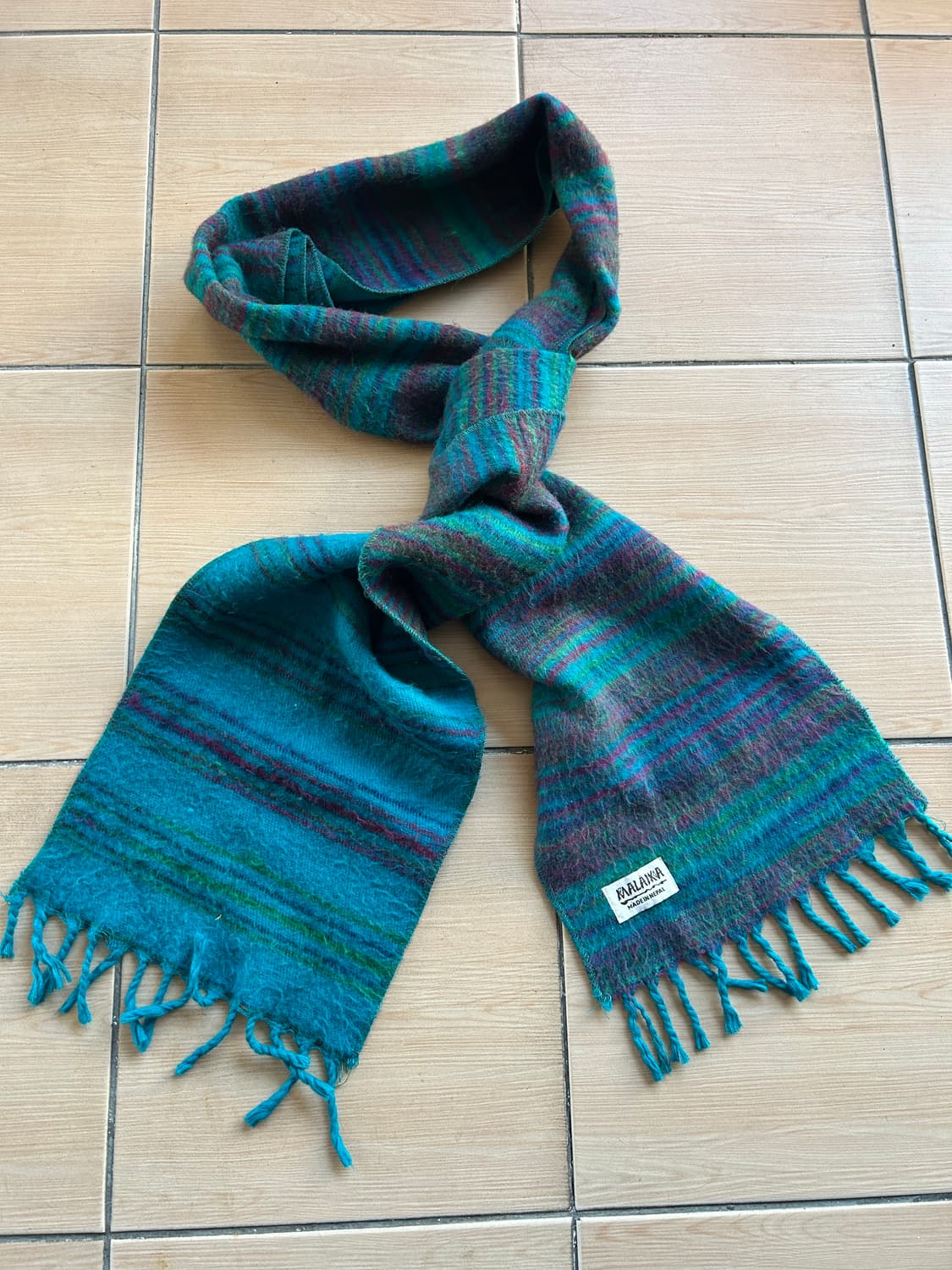 빈티지 멀티컬러 울 머플러 상품이미지2