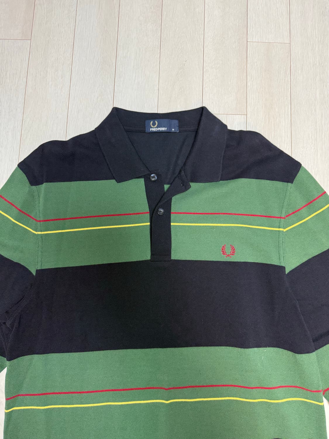 프레드페리 스트라이프 럭비카라티 상품이미지3