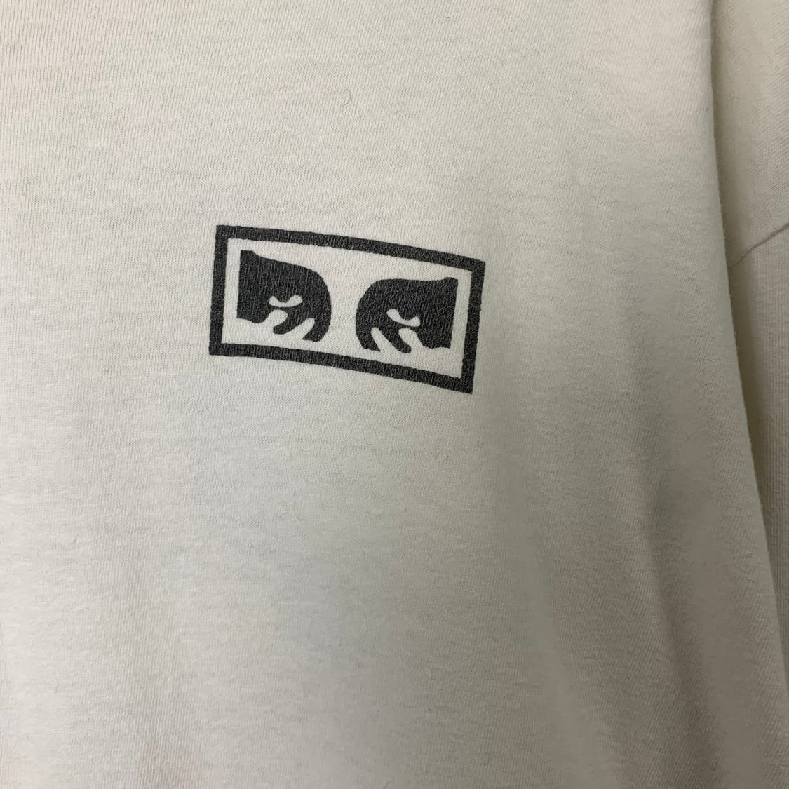 오베이 빅로고 화이트 롱슬리브 긴팔티 상품이미지5