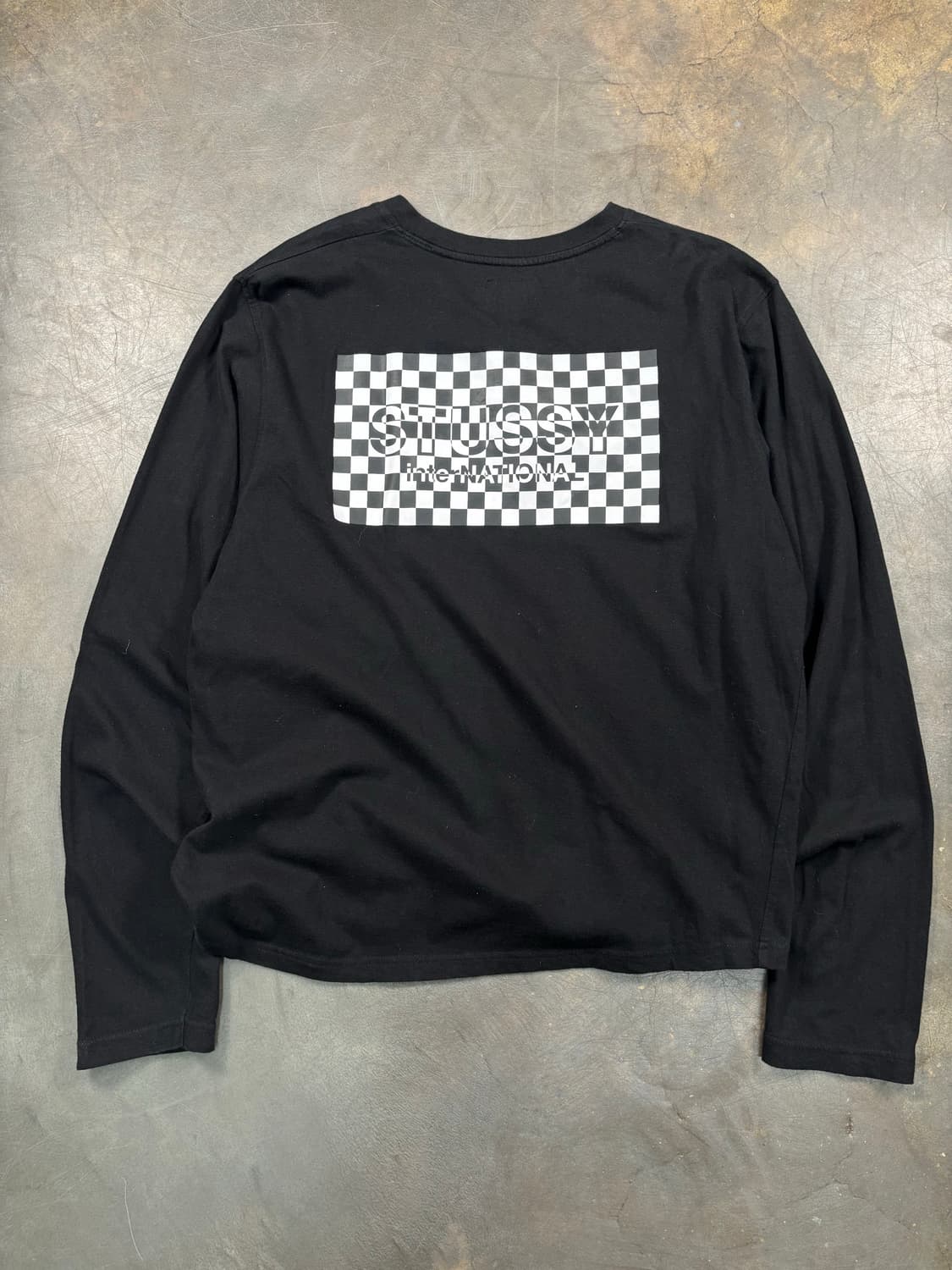스투시 체커보드 롱 슬리브 티셔츠 상품이미지1