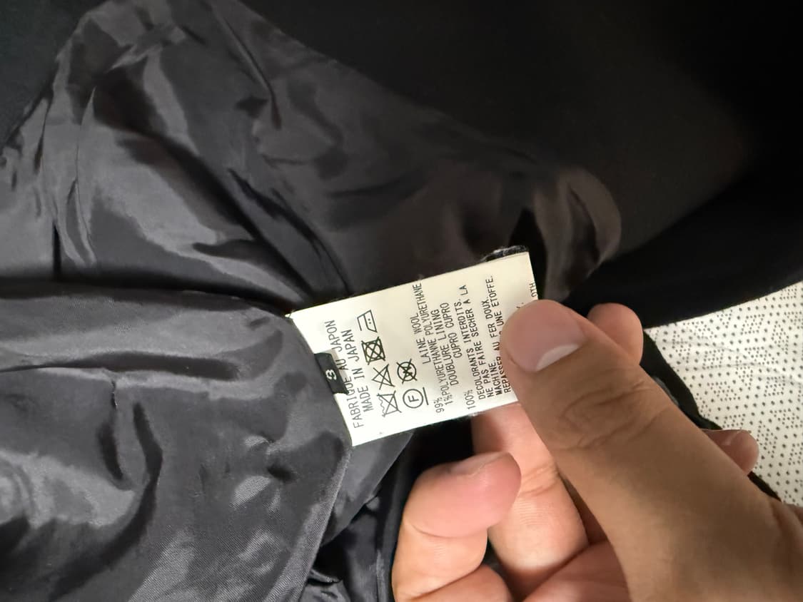 요지야마모토 비대칭 자켓 상품이미지5