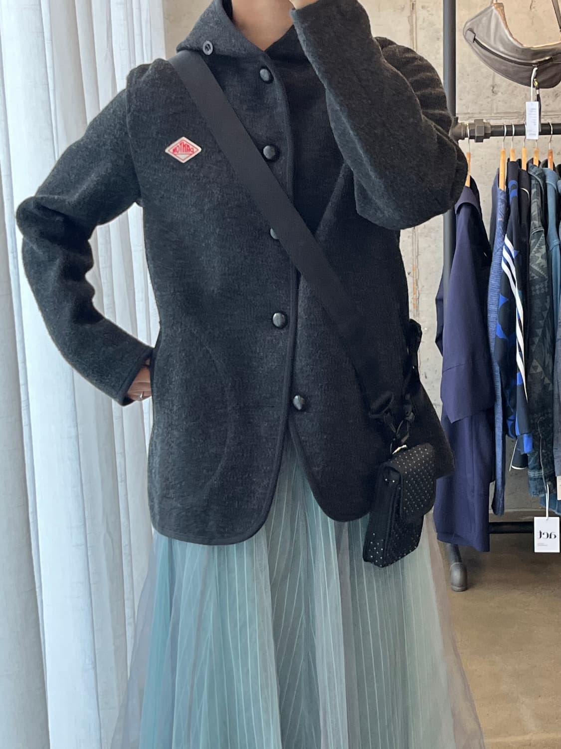 DANTON 단톤 울 숏코트 다크그레이 38 상품이미지4