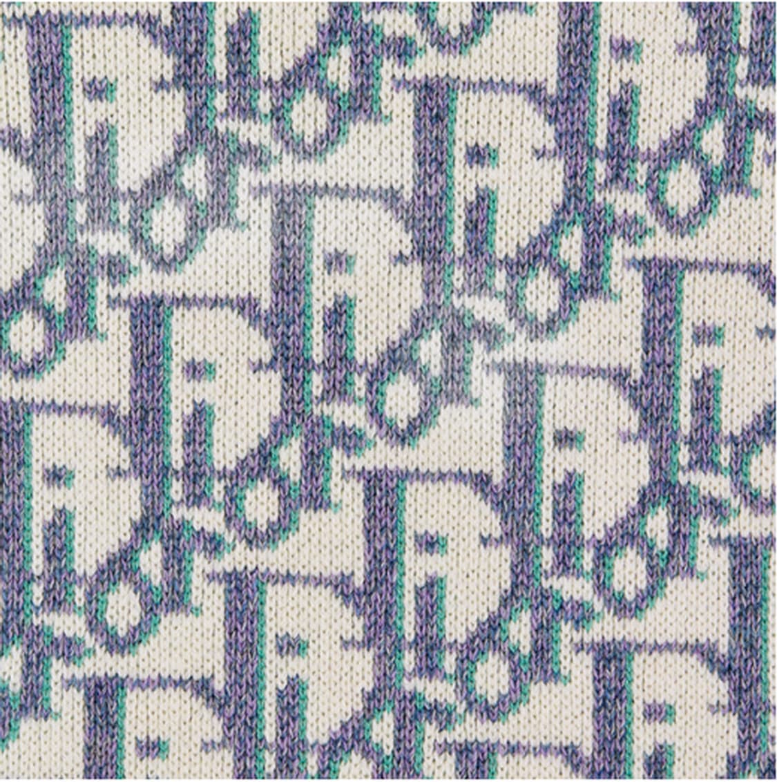 [L] 디올 오블리크 스웨터 화이트 모브 씨 그린 울 자카드 상품이미지3